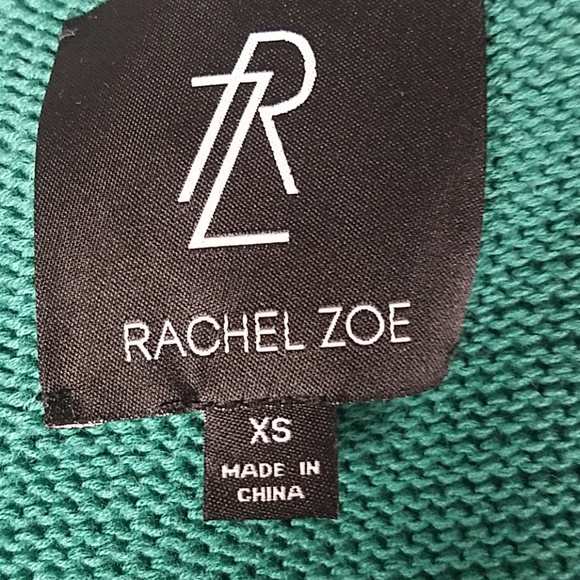 Rachel Zoe Green Open Draped Cardigan Sweater XS
